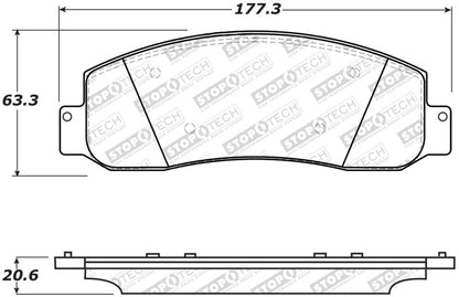 StopTech Street Select Brake Pads - Rear