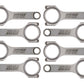 Manley Chrysler 5.7L/6.1L/6.4L Hemi ARP 8740 6.2in w/ 24mm Pin H Beam Connecting Rod - Set of 8