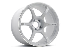 Advan RG-4 18x8 +47 5-100 Racing White Metallic & Ring Wheel