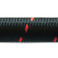 Vibrant -12 AN Two-Tone Black/Red Nylon Braided Flex Hose (5 foot roll)