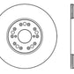 StopTech 93-05 Lexus GS 300/350/400/430/450H / 00-05 IS250/300/350 Front Right Drilled Rotor