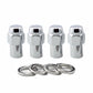 McGard Hex Lug Nut (Reg. Shank - .746in.) 1/2-20 / 13/16 Hex / 1.65in. Length (4-Pack) - Chrome