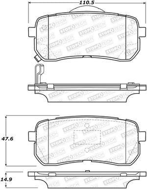 StopTech Street Brake Pads - Front