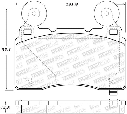 StopTech Performance 14-19 Cadillac CTS Front Brake Pads