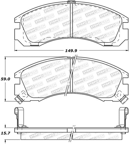 StopTech Street Brake Pads - Front