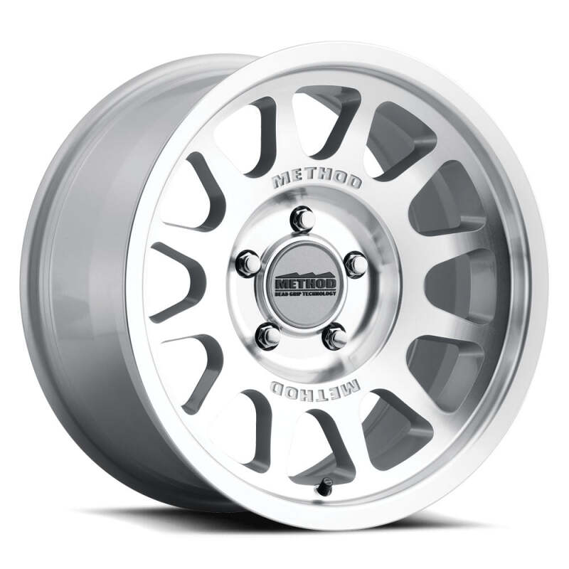 Method MR703 Bead Grip 17x8.5 0mm Offset 8x6.5 130.81mm CB Machined/Clear Coat Wheel