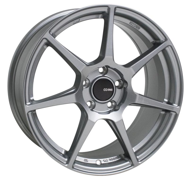 Enkei TFR 17x8 5x114.3 35mm Offset 72.6 Bore Diameter Storm Gray Wheel