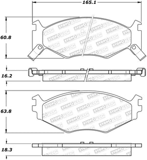 StopTech Street Brake Pads - Front