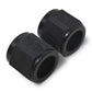 Russell Performance -6 AN Tube Nuts 3/8in dia. (Black) (2 pcs.)