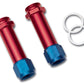 Russell Performance -8 AN Carb Inlet Fittings (2 pcs.) (Red/Blue)