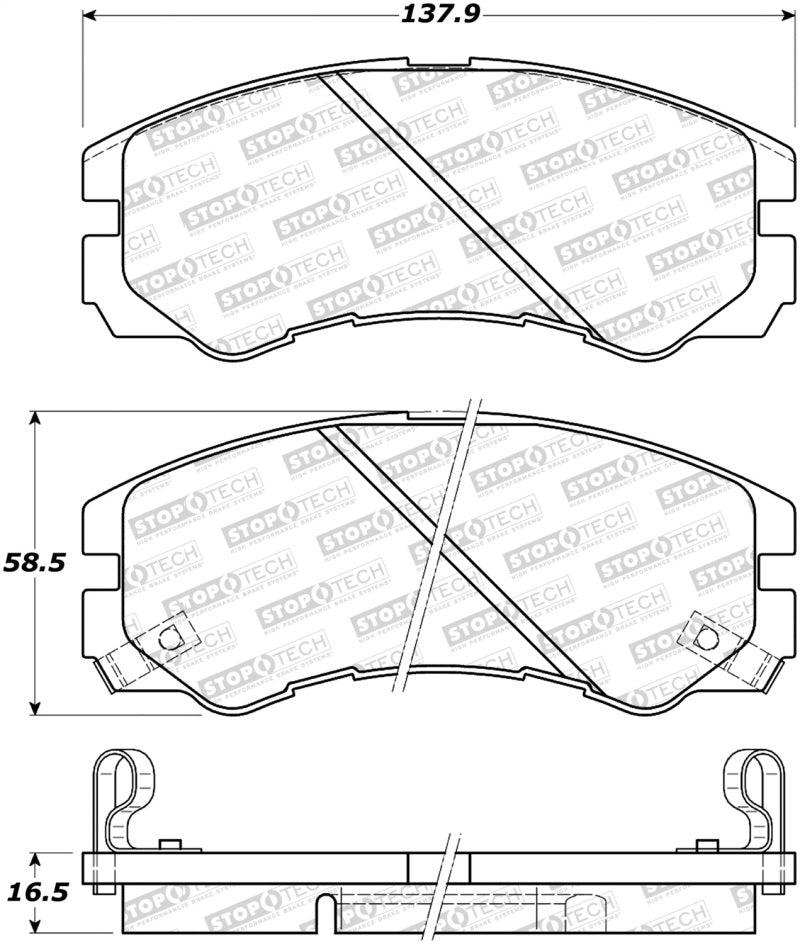 StopTech Street Brake Pads - Rear