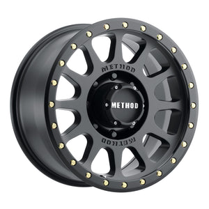 Method MR305 NV 17x8.5 0mm Offset 8x6.5 130.81mm CB Matte Black Wheel