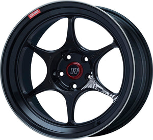 Enkei PF06 18x9in 5x120 BP 42mm Offset 72.5mm Bore Black Machined Wheel