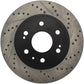 StopTech 05-10 GMC Sierra 1500 (w Rear Drum) / 07-09 GMC Yukon Front Right Slotted & Drilled Rotor