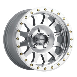 Method MR304 Double Standard 17x8.5 0mm Offset 5x5 94mm CB Machined/Clear Coat Wheel