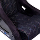 NRG FRP Bucket Seat (Black w/ Multi Color Geometric Pattern) - Large