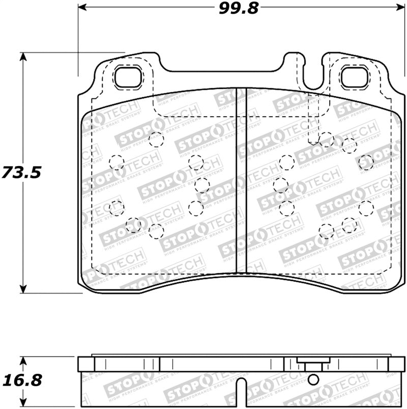 StopTech Street Brake Pads - Front