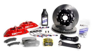 EBC Racing 01-13 Mini Cooper S R53/R56 1.6L Red Apollo-4 Calipers 330mm Rotors Front Big Brake Kit