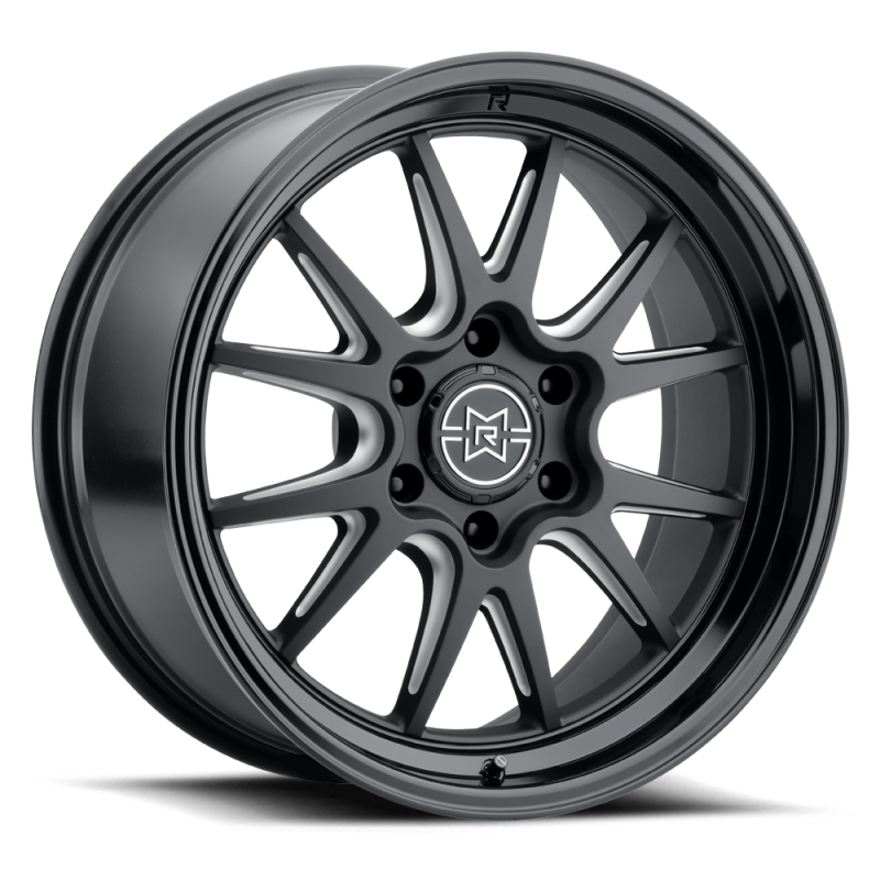 Method Raised MR802 22x10 / 6x5.5 BP / -18mm Offset / 106.25mm Bore - Double Black Milled Wheel