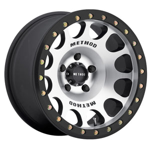 Method MR105 Beadlock 17x9 -38mm Offset 6x5.5 108mm CB Machined w/Matte Black Ring Wheel