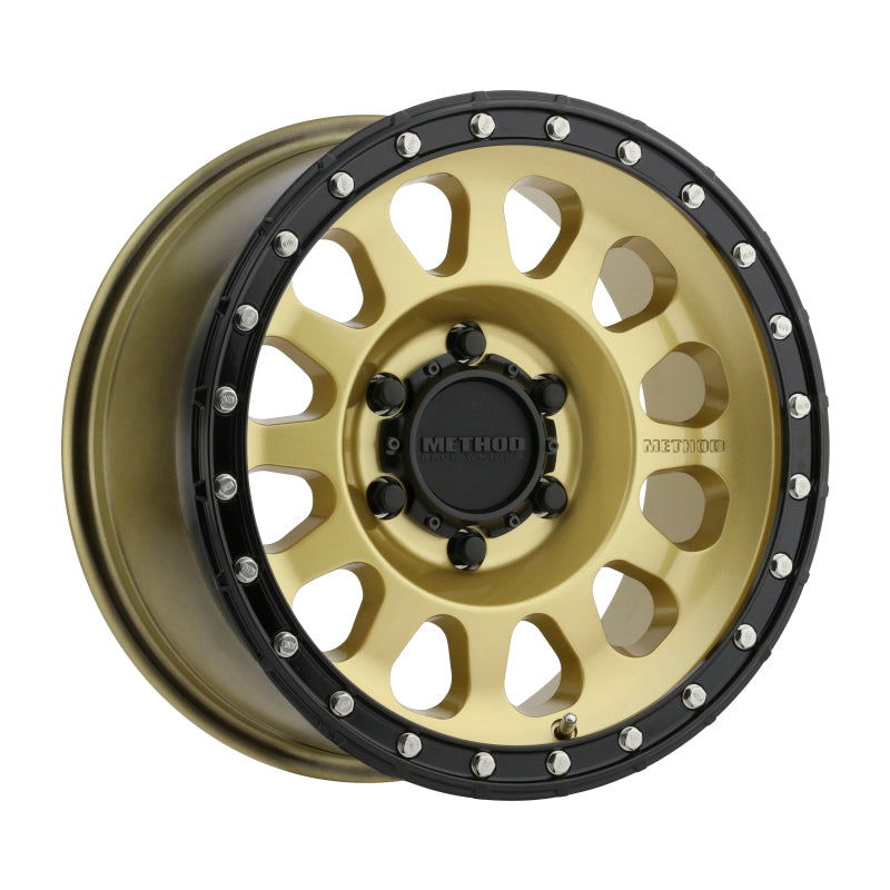 Method MR315 17x8.5 0mm Offset 6x5.5 106.25mm CB Gold/Black Street Loc Wheel