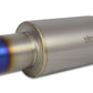 Vibrant Titanium Muffler w/Straight Cut Burnt Tip 2.5in. Inlet / 2.5in. Outlet