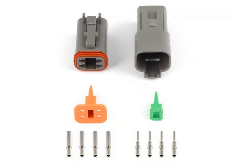 Haltech Matching Set of Deutsch DT-4 Connectors 13 Amp Plug & Pins Only