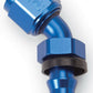 Russell Performance -6 AN Twist-Lok 45 Degree Hose End (Blue)