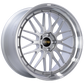 BBS LM 21x10 5x120 ET38 Diamond Silver Center Diamond Cut Lip Wheel -82mm PFS/Clip Required