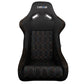 NRG FRP Bucket Seat (Black w/ Multi Color Geometric Pattern) - Large