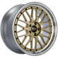 BBS LM 19x9 5x112 ET42 Gold Center Diamond Cut Lip Wheel -82mm PFS/Clip Required