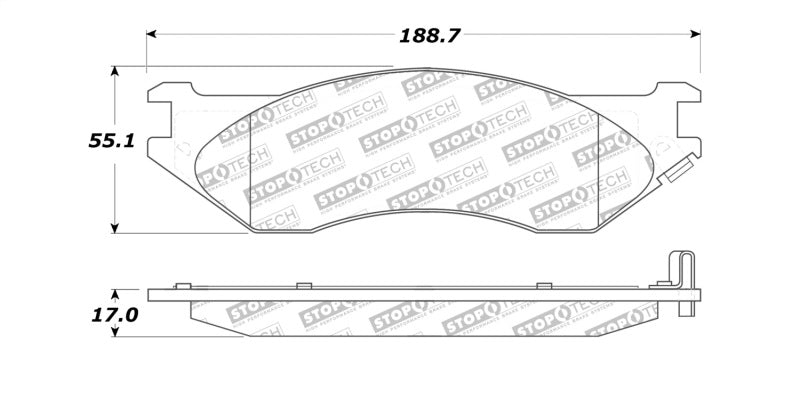 StopTech Street Select Brake Pads - Front