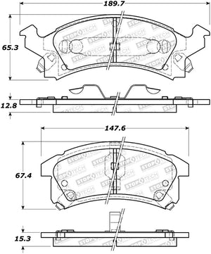 StopTech Street Brake Pads - Front/Rear