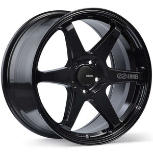 Enkei T6R 18x8 45mm Offset 5x112 Bolt Pattern 72.6 Bore Gloss Black Wheel