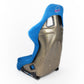 NRG FRP Bucket Seat ULTRA Edition - Large (Blue Alcantara/Gold Glitter Back)