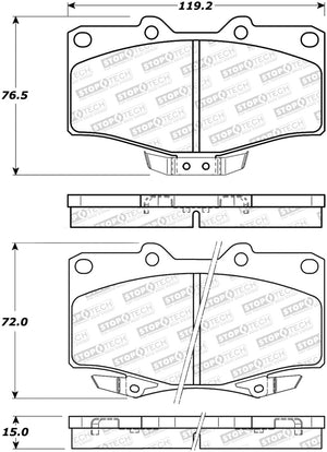 StopTech Street Brake Pads - Front