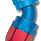 Russell Performance -12 AN Red/Blue 45 Deg Swivel Dry Sump Hose End (-12 Port 1-1/16in-12 Thread)