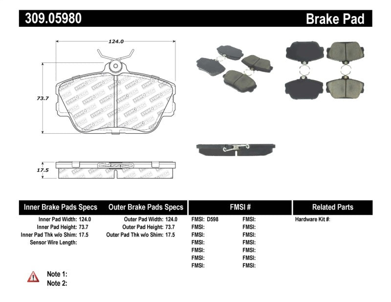 StopTech Performance Brake Pads