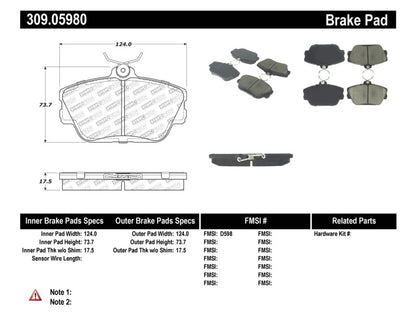 StopTech Performance Brake Pads