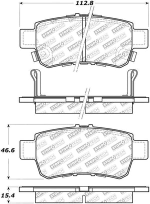 StopTech Street Select Brake Pads - Front/Rear