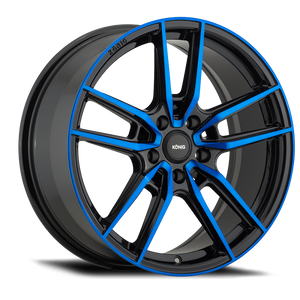 Konig Myth 19x8.5 5x114.3 ET40 Gloss Black w/ Blue Tinted Clearcoat