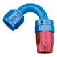 Russell Performance -16 AN Red/Blue 120 Degree Full Flow Swivel Hose End (With 1-1/2in Radius)