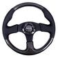 NRG Carbon Fiber Steering Wheel (315mm) Leather Trim w/Black Stitching