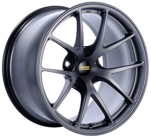 BBS RI-A 18x8.5 5x120 ET34 Matte Graphite Wheel -82mm PFS/Clip Required