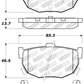 StopTech Performance Hyundai Elantra/Tiburon / Kia Spectra / Nissan Maxima/Stanza Rear Brake Pads