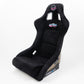 NRG FRP Bucket Seat ULTRA Edition - Large (Black Alcantara/Gold Glitter Back)