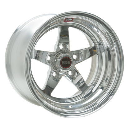 Weld S71 15x6 / 5x4.75 BP / 4.5in. BS Polished Wheel (Low Pad) - Non-Beadlock