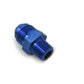 Russell Performance -12 AN to 1/2in NPT Straight Flare to Pipe (Blue)