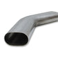 Vibrant 3.5in Oval (Nominal Size) T304 SS 45 deg Mandrel Bend 6in x 6in leg lengths