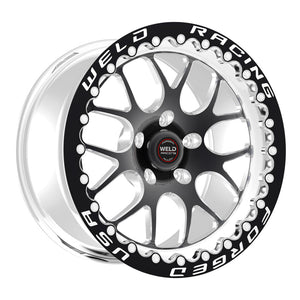 Weld S77 HD 17x10 / 6x5.5 BP / 6.2in. BS Black Wheel (HD Low Pad) - Black Single Beadlock MT